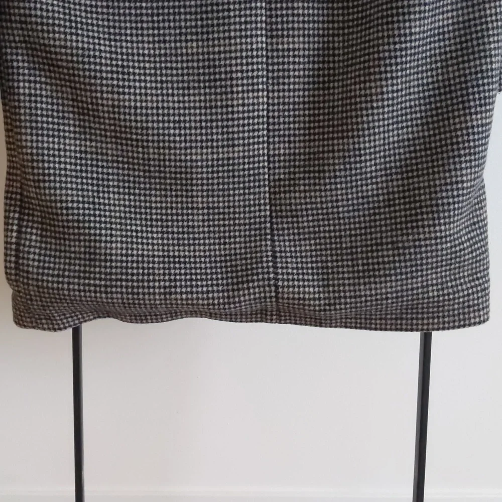 Size Medium Allsaints Paige check wool blend oversized coat - Picture 7 of 8